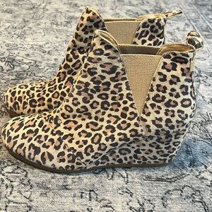 Toms wedge ankle boots